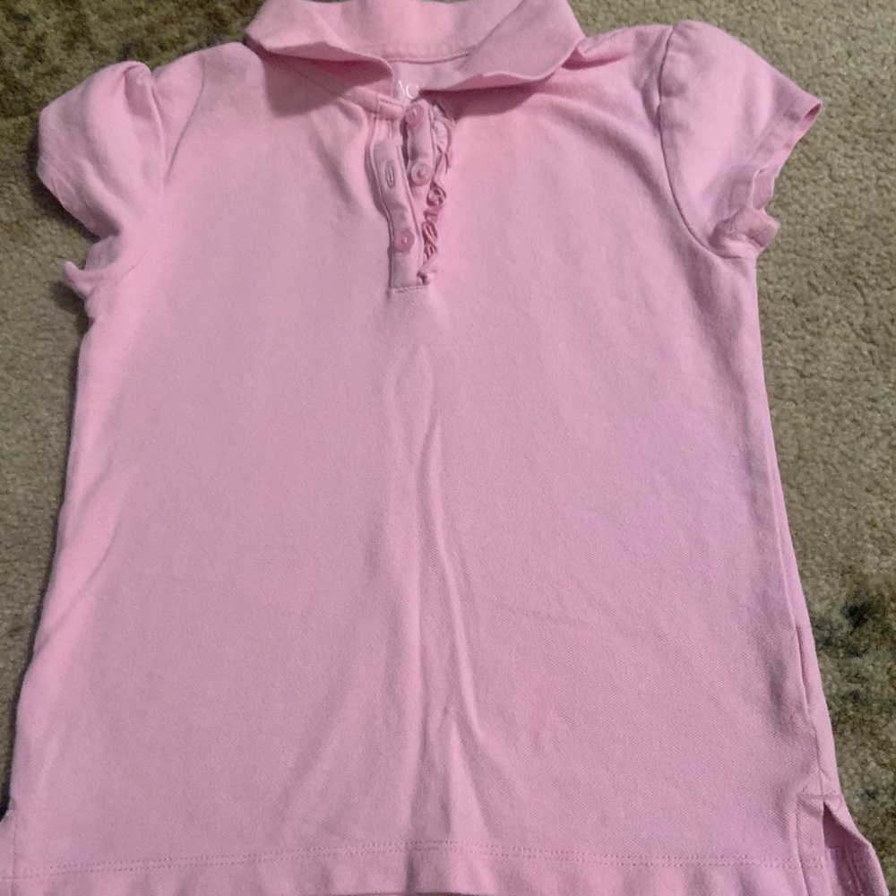 Girls Pink Polo